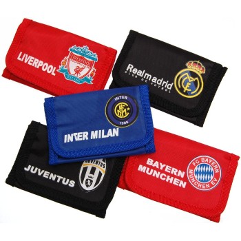 Спортно портмоне - текстил - с емблемата и името на известни футболни отбори