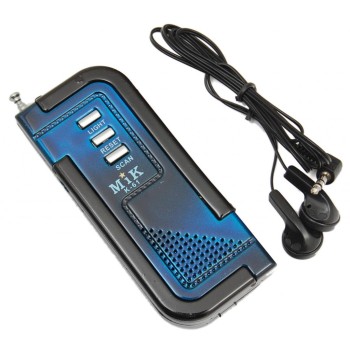 Портативен компактен радиоапарат със слушалки