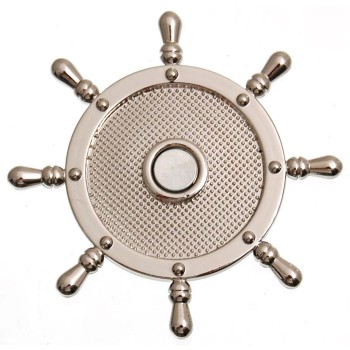 Сувенирна фигурка метален рул с магнит графика - Несебър