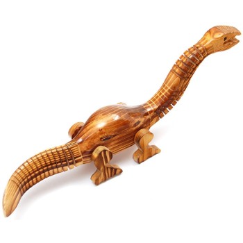 Сувенирна дървена фигурка - динозавър гъвкав