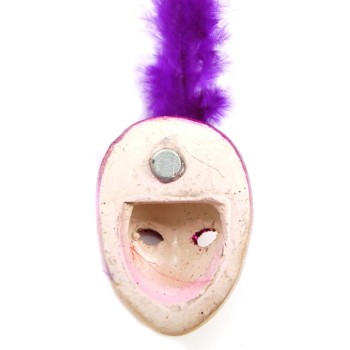 Декоративна фигурка маска с магнит, изработена от порцелан