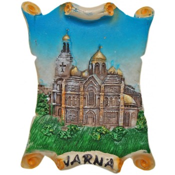 Декоративна гипсова фигурка с магнит - катедралата във Варна