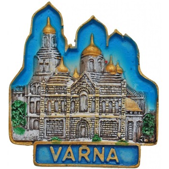 Декоративна гипсова фигурка с магнит - Варненската катедрала