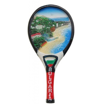 Сувенирна магнитна фигурка тенис ракета - крайбрежие