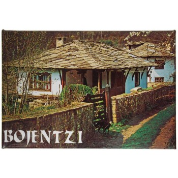 Сувенирна магнитна фигурка -българска старинна къща в Боженци