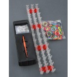 Станче за плетене на гривни и комплект силиконови ластици за плетене