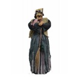 Сувенирна кукла - Баба Яга с метла 