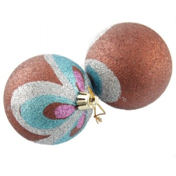 Декоративни топки за окачване на елха в блестящи наситени цветове