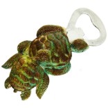 Декоративна гипсова фигурка костенурки с магнит и отварачка - 10х5см