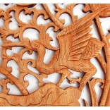 Декоративно дървено пано с резбовани мотиви