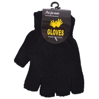 Черни дамски ръкавици без пръсти