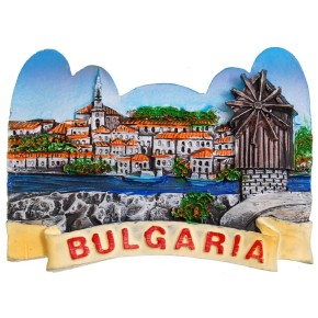 &nbsp; Декоративна релефна фигурка с магнит - морски пейзаж