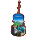   Декоративна фигурка с магнит - цигулка- морски пейзаж