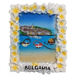 Декоративна релефна фигурка с магнит - лодки в морето