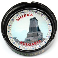 Сувенирен керамичен пепелник с лазарна графика - паметник на свободата Шипка