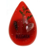 Магнитна фигурка - капка с рапанчета и водорасли във вътрешността