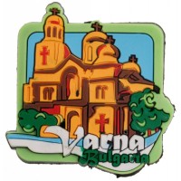 Декоративна гумена фигурка с магнит - Варненската катедрала