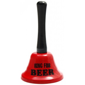 Забавен метален звънец с надпис - Ring for beer