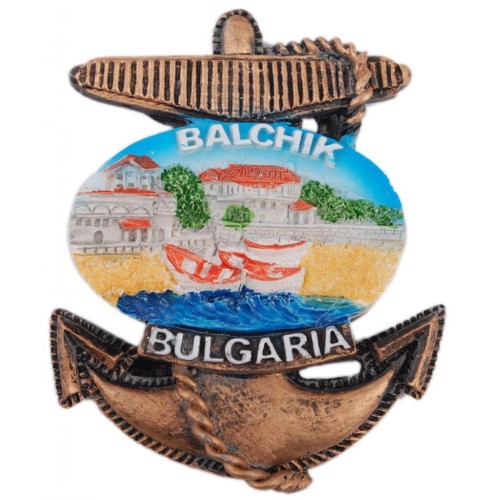 Сувенирна фигурка котва с магнит - Балчик