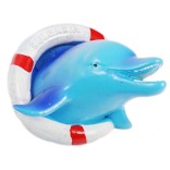 Декоративна магнитна фигурка - делфин със спасителен пояс