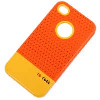 Гумиран калъф за телефон i PHONE 4/4S, прикрепващ се за задната част на телефона