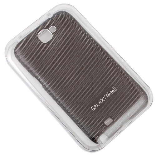 Калъф за телефон метален за Samsung Note2 - черен