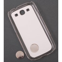 Метален светещ калъф за Samsung 3, който се прикрепва за задната част на телефона