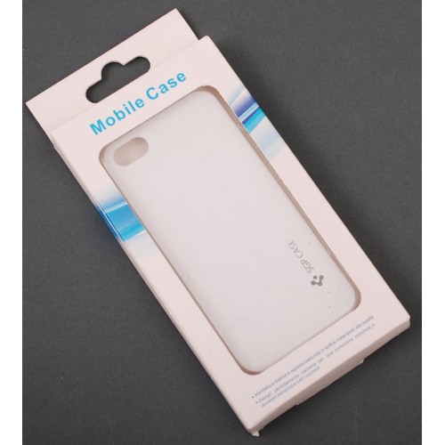 Калъф за телефон iPHONE 5 - SGP Case - бял