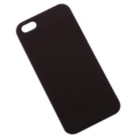 Гумиран калъф за телефон за iPHONE 5 - черен