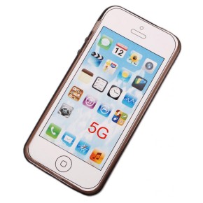 Калъф за телефон iPHONE 5, изработен от здрав и устойчив силикон - черен