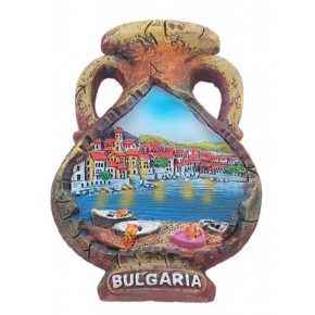 Магнитна релефна фигурка във формата на делва - морски изглед, България