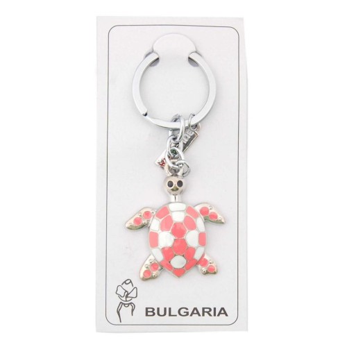 Сувенирен метален ключодържател с фигурка - костенурка