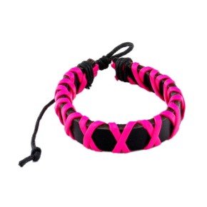 Кожена гривна с възможност за удължаване или скъсяване на размера