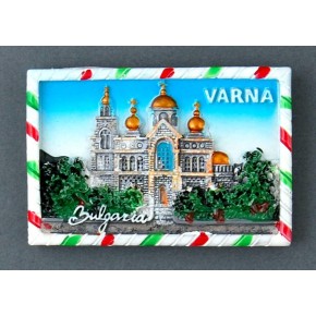 Магнитна релефна фигурка - катедралата във Варна