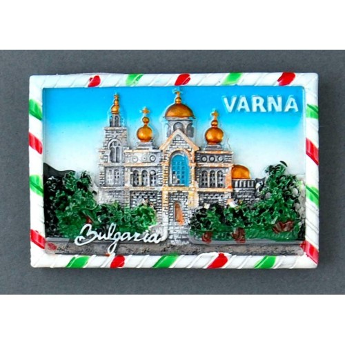 Магнитна релефна фигурка - катедралата във Варна
