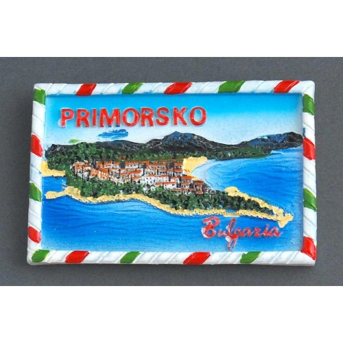 Магнитна релефна фигурка - плажовете в Приморско