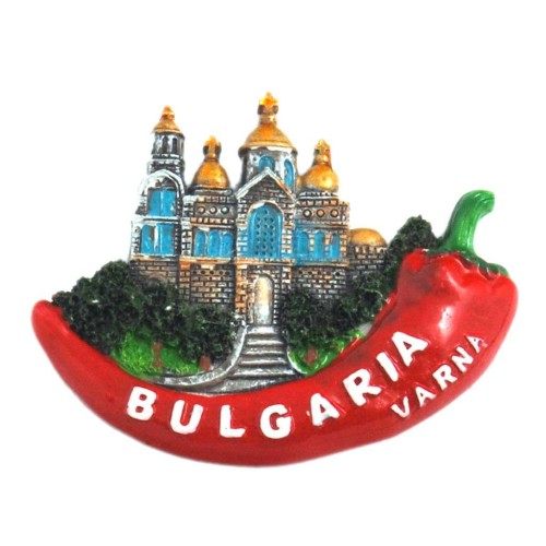 Декоративна релефна фигурка във формата на люта чушка - катедралата във Варна
