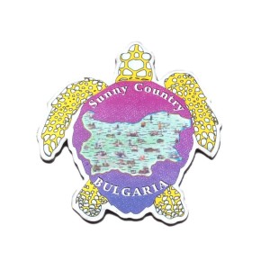 Сувенирна магнитна пластинка във формата на костенурка - България