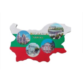 Сувенирна магнитна пластинка - контури на България