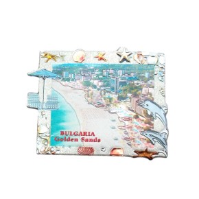 Сувенирна магнитна пластинка - плажовете на Златни пясъци