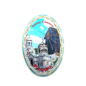 Магнитна сувенирна отварачка с овална форма