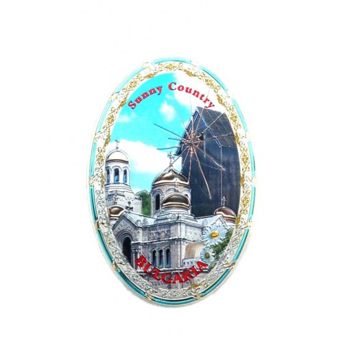 Магнитна сувенирна отварачка с овална форма