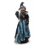 Сувенирна кукла - Баба Яга с метла