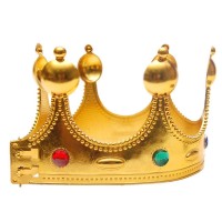 Парти артикул - златиста корона, изработена от PVC материал