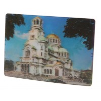 Магнитна пластинка с холограмни изображения - храмът Св