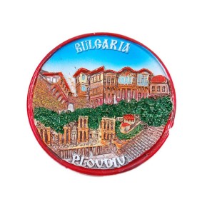 Кръгла магнитна фигурка - Пловдив