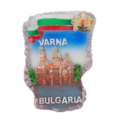 Релефна магнитна фигурка - катедралата във Варна