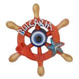 Сувенирна магнитна фигурка във формата на рул с морска звезда и амфора - България