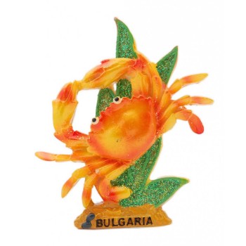 Сувенирна магнитна фигурка във формата на рак с надпис - България