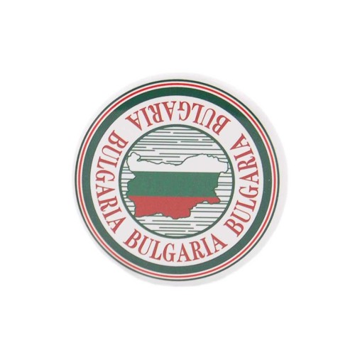 Сувенирна метална значка - контури на България с цветовете на трикольора